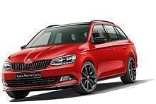  Der Škoda Fabia Monte Carlo mit schwarz abgesetzten Exterieurdetails wie Kühlergrill, Scheinwerfer, Außenspiegel und Leichtmetallfelgen. Foto: Škoda/dpp-AutoReporter 